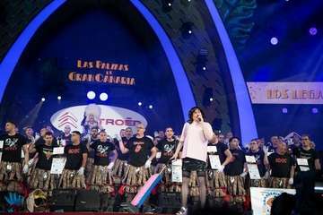 Final del concurso de murgas del Carnaval capitalino de 2019 (Foto TA)